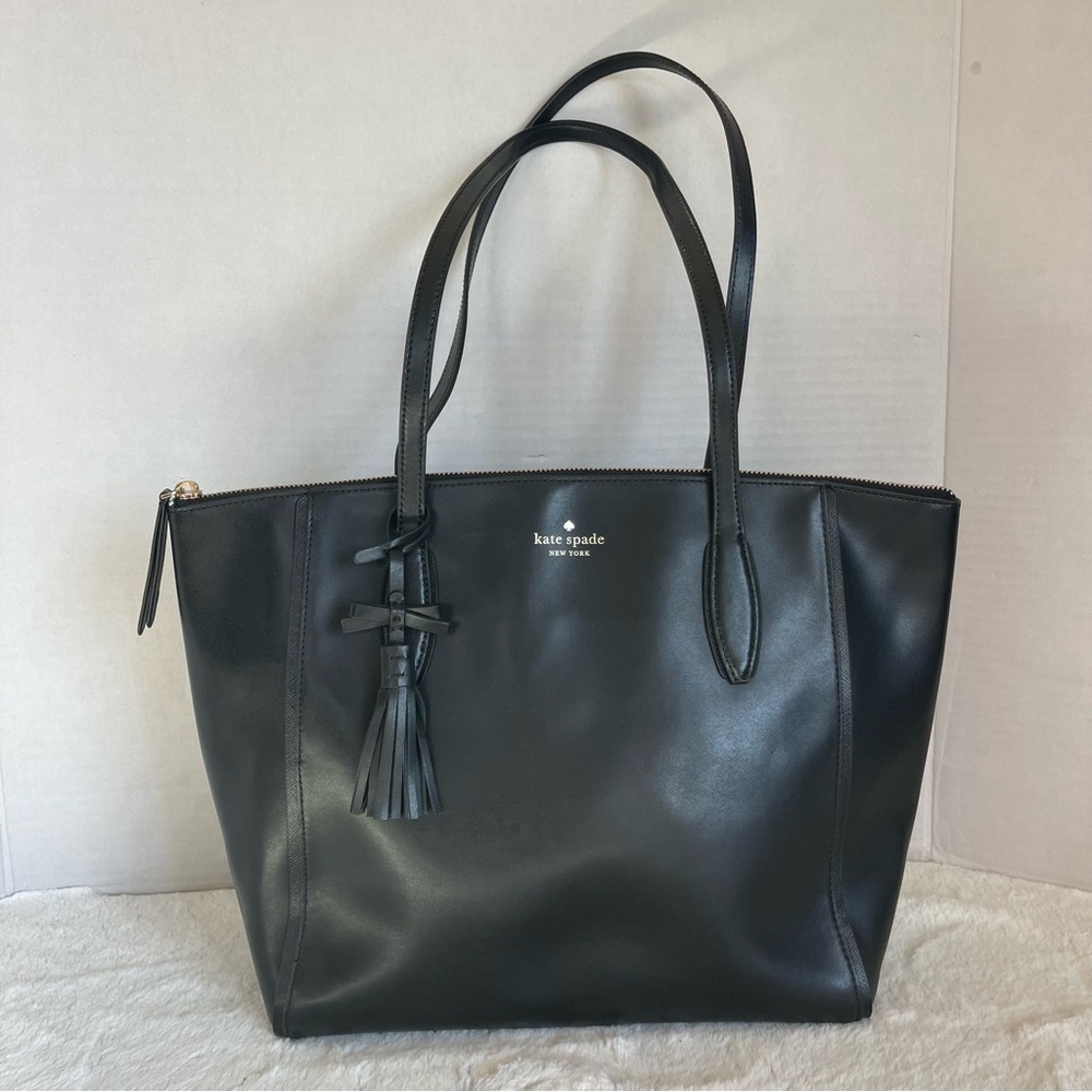 Kate Spade Kali Tote Black Smooth Leather